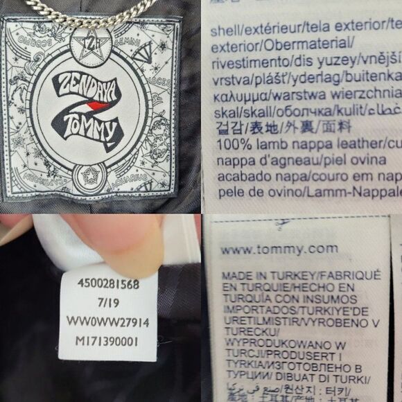 Zendaya Lambs Leather Blazer Jacket S Wine Snake 2019 Runway Limited Edition - Picture 5 of 11